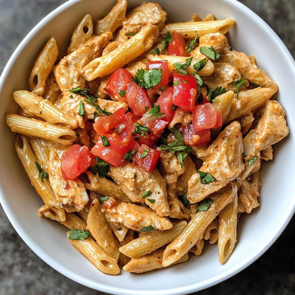 Creamy Chicken Taco Pasta