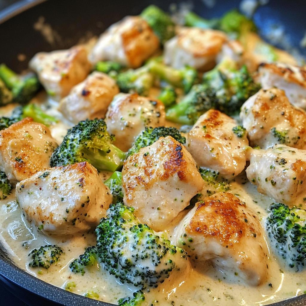 Creamy Chicken and Broccoli Skillet