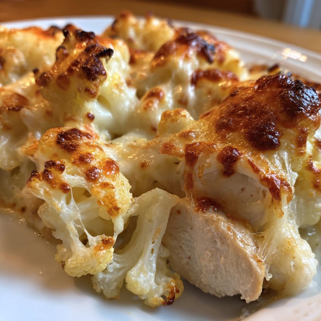 Creamy Chicken and Cauliflower Bake