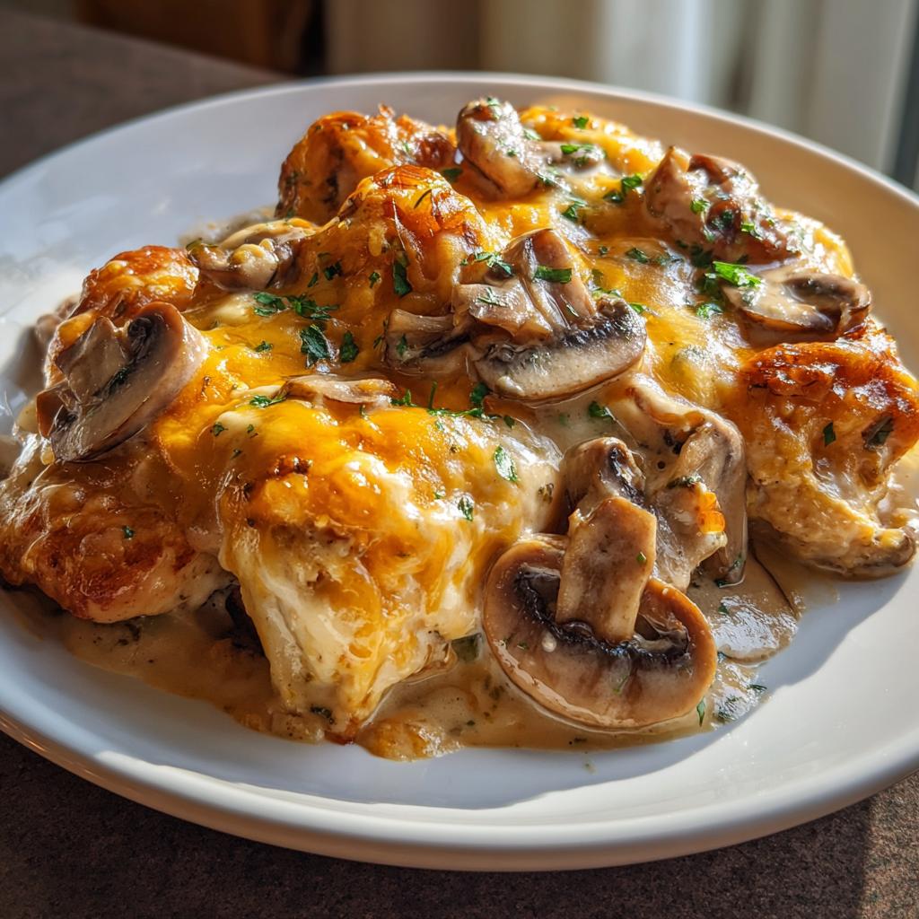 Creamy Chicken and Mushroom Bake