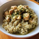 Creamy Chicken and Pesto Rice