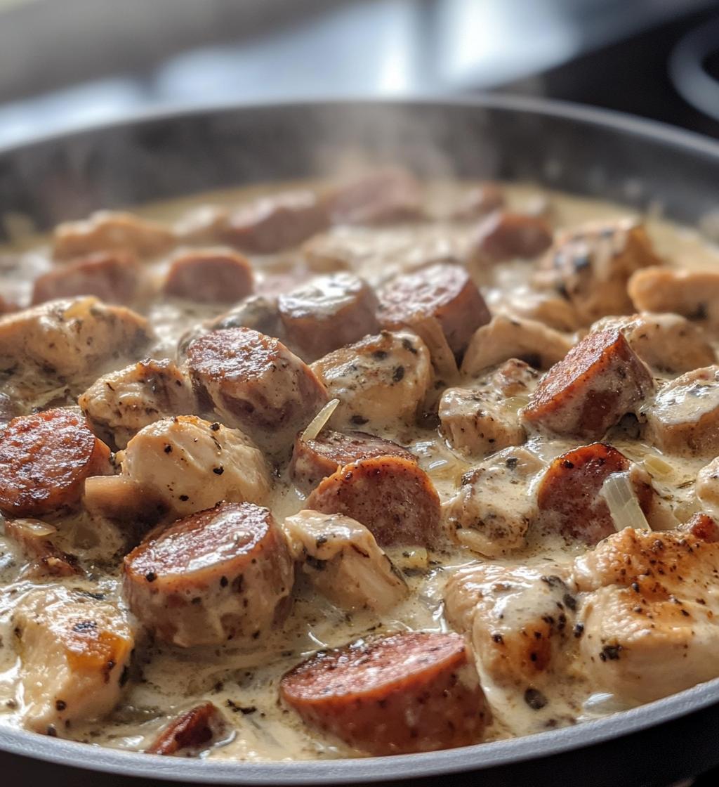 Creamy Chicken and Sausage Skillet