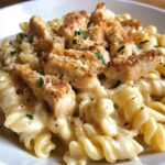 Creamy Garlic Chicken Pasta weeknight recipes inspo with garlic mashed potatoes
