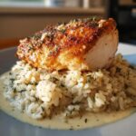 Creamy Garlic Chicken and Rice Bake