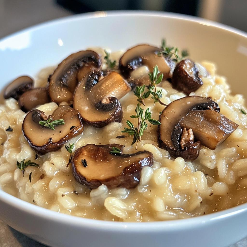 Creamy Mushroom Risotto vegetarian dinner ideas