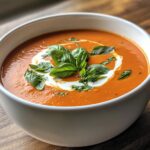 Creamy Tomato Basil Soup comfort food recipe ideas
