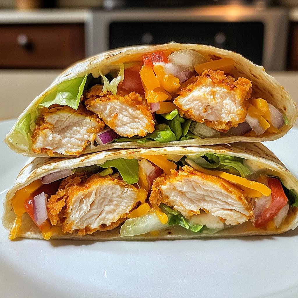 Crispy Chicken Ranch Wraps