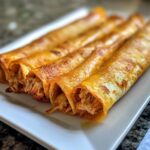 Crispy Chicken Taquitos Golden Crunchy and Packed with Flavor