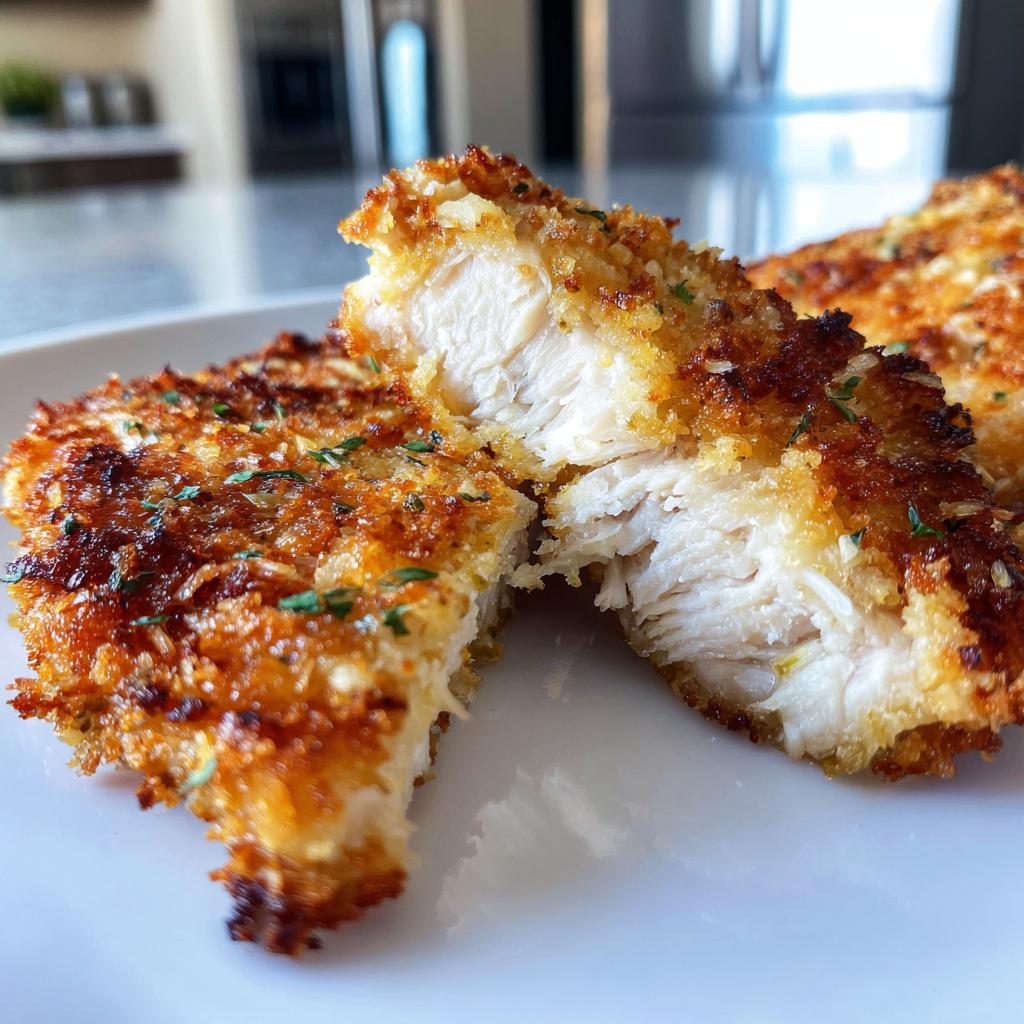 Crispy Dill Pickle Parmesan Chicken
