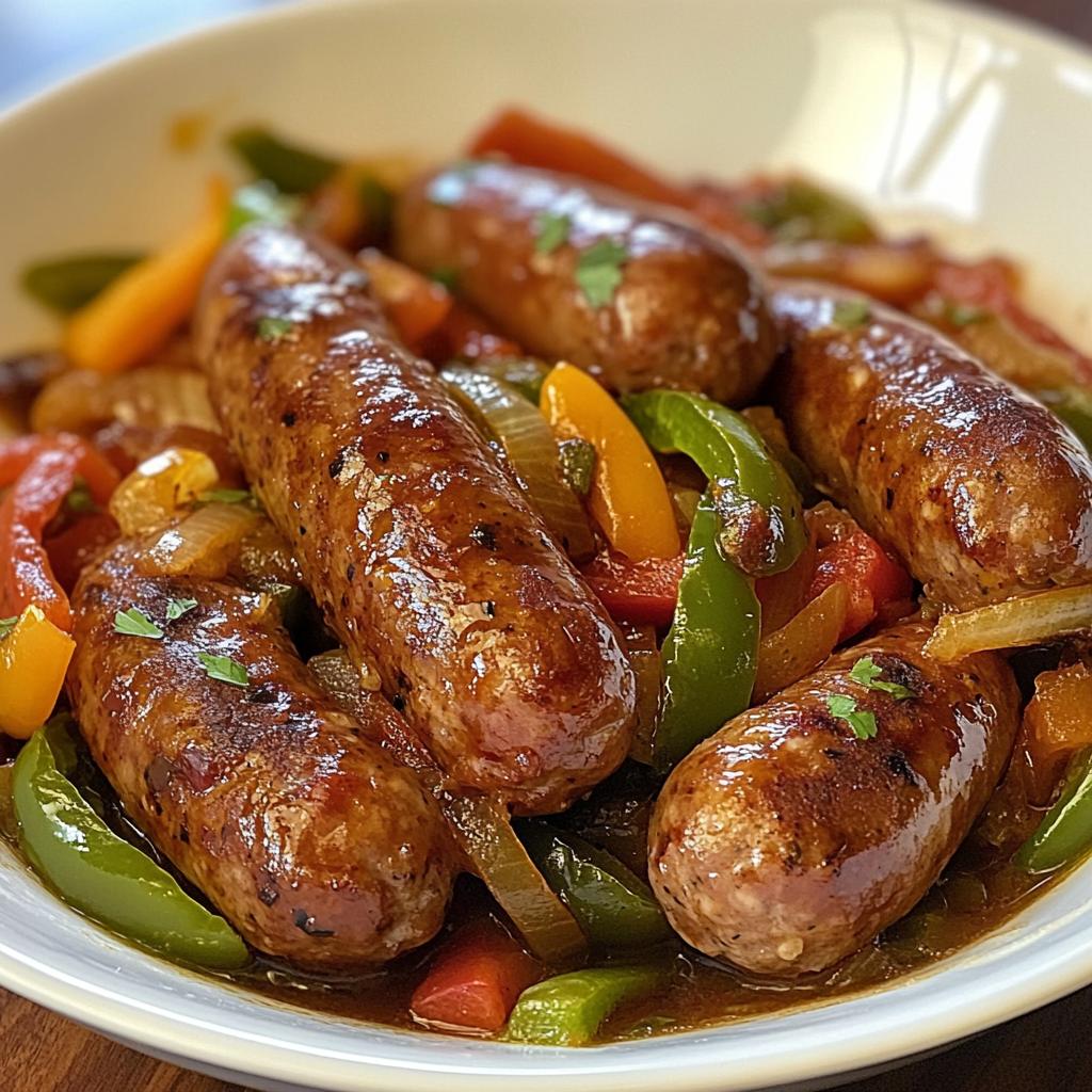 Crock Pot Sausage & Peppers