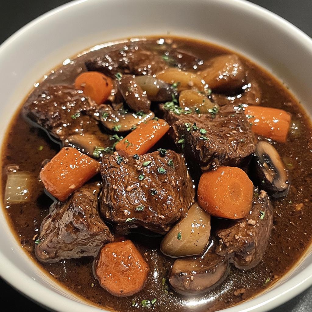 Crockpot Beef Bourguignon