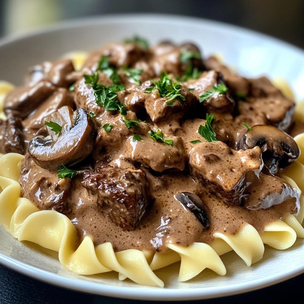 Crockpot Beef Stroganoff