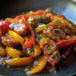 Crockpot Sausage & Peppers