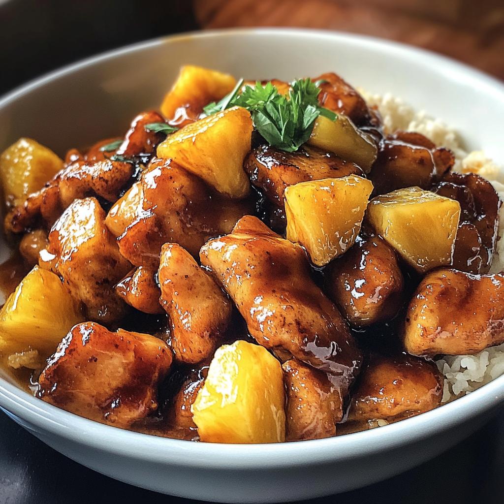 Delicious Brown Sugar Pineapple Chicken