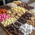 Dessert Charcuterie Board with Chocolates and Cookies
