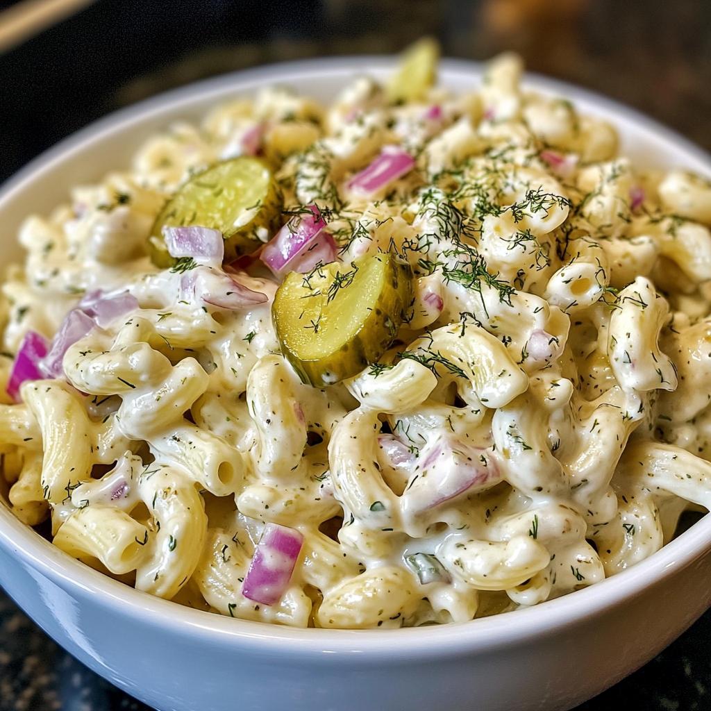 Dill Pickle Pasta Salad