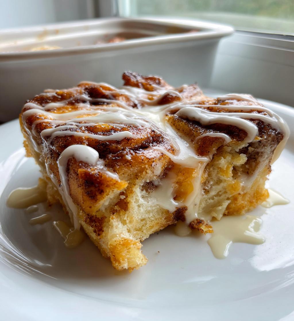 Easy Cinnamon Roll Casserole