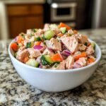 Easy Rainbow Veggie Tuna Salad