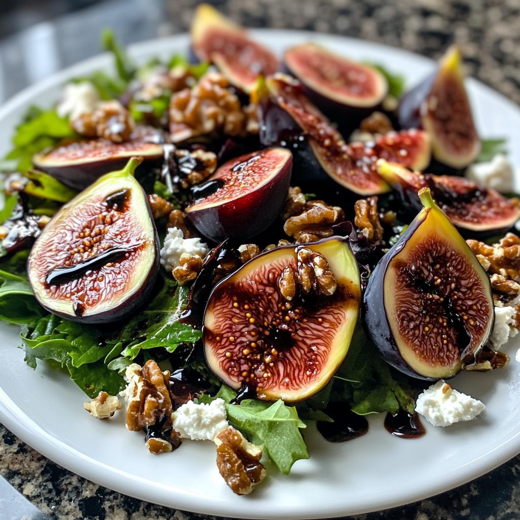 Fig & Prosciutto Salad with Balsamic Glaze
