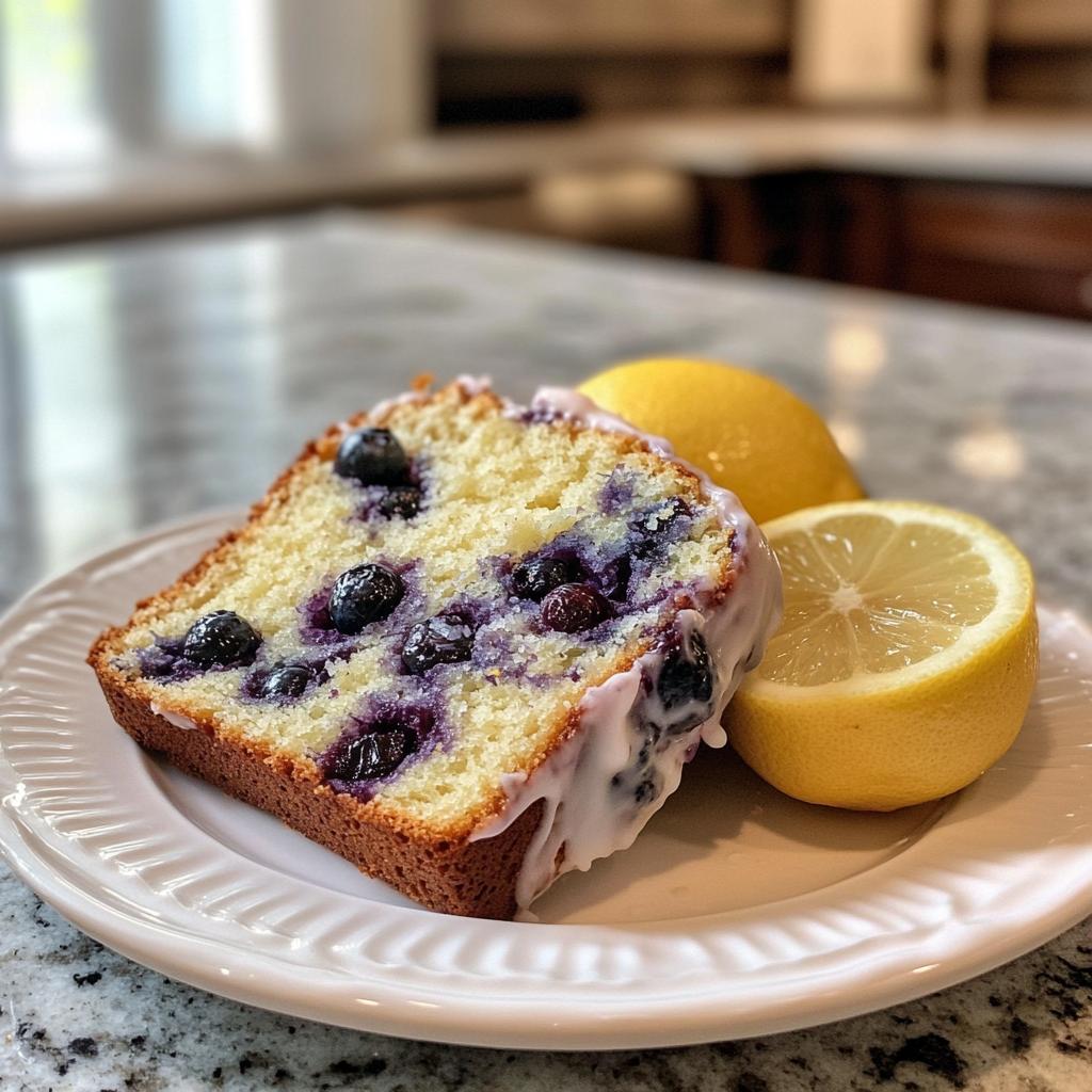 Fluffy Lemon Blueberry Loaf