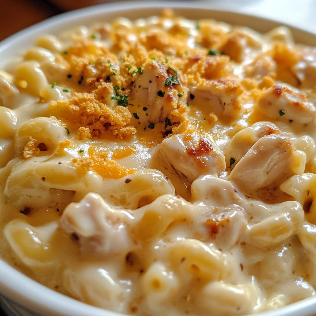 Garlic Chicken Mac and Cheese