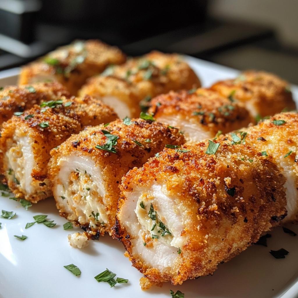 Garlic Parmesan Chicken Roll Ups