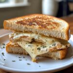 Garlic Parmesan Chicken Sandwich Melts