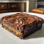 Gooey Salted Caramel Brownies
