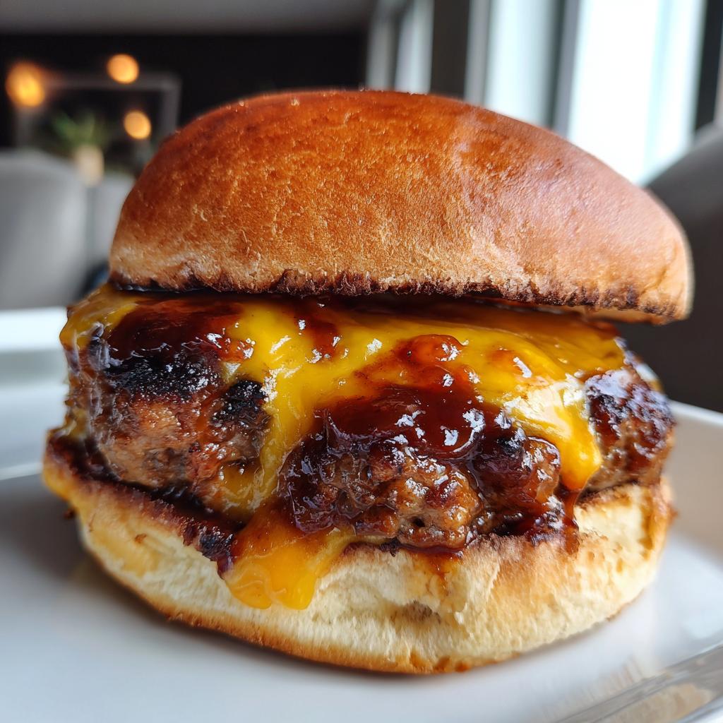 Grilled BBQ Cheeseburgers
