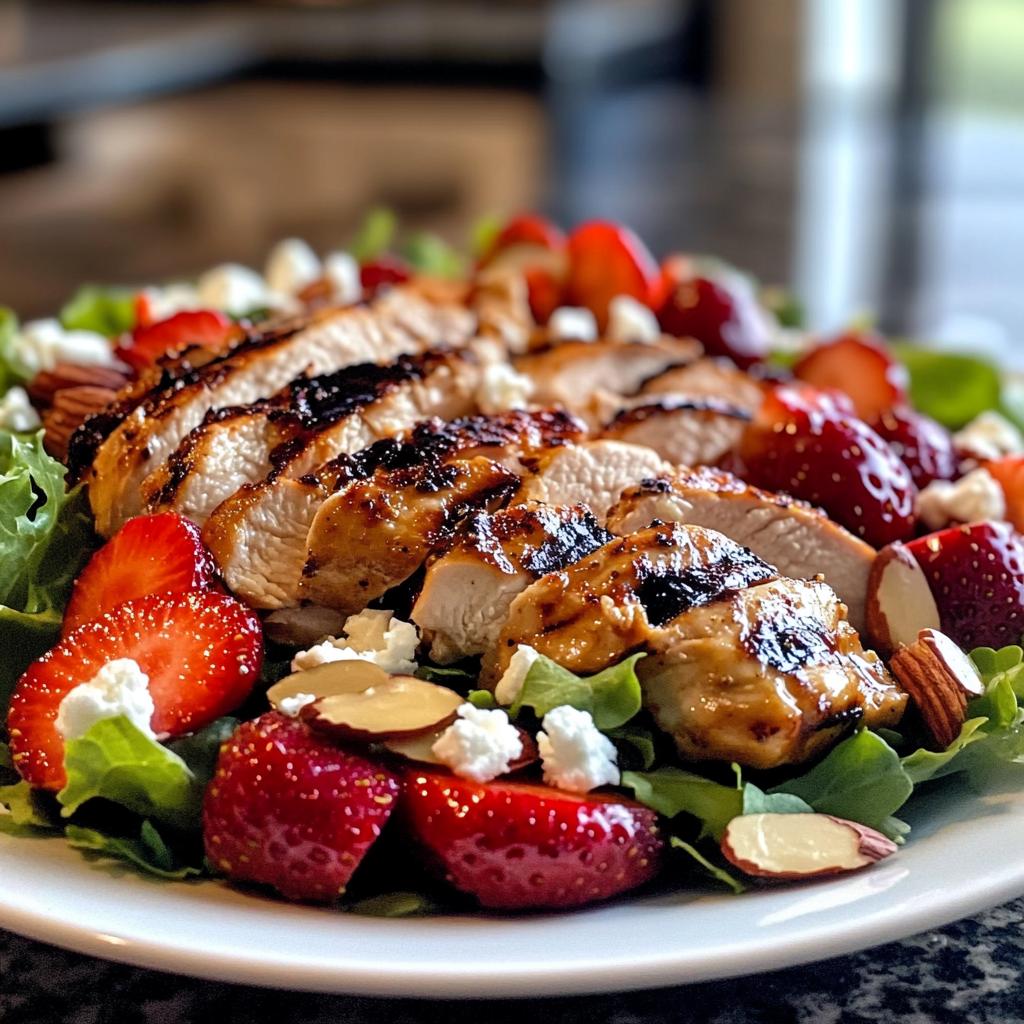Grilled Chicken with Strawberry Salad light spring meals