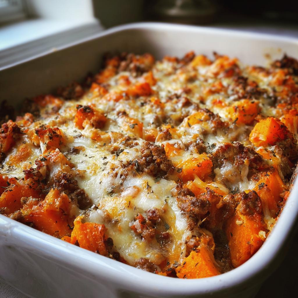 Ground Turkey Sweet Potato Bake - Quick & Healthy Weeknight Dinner!