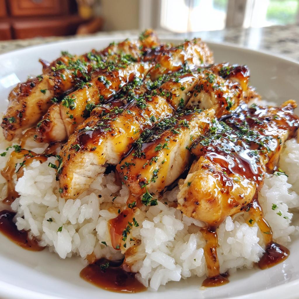 Honey BBQ Chicken Rice