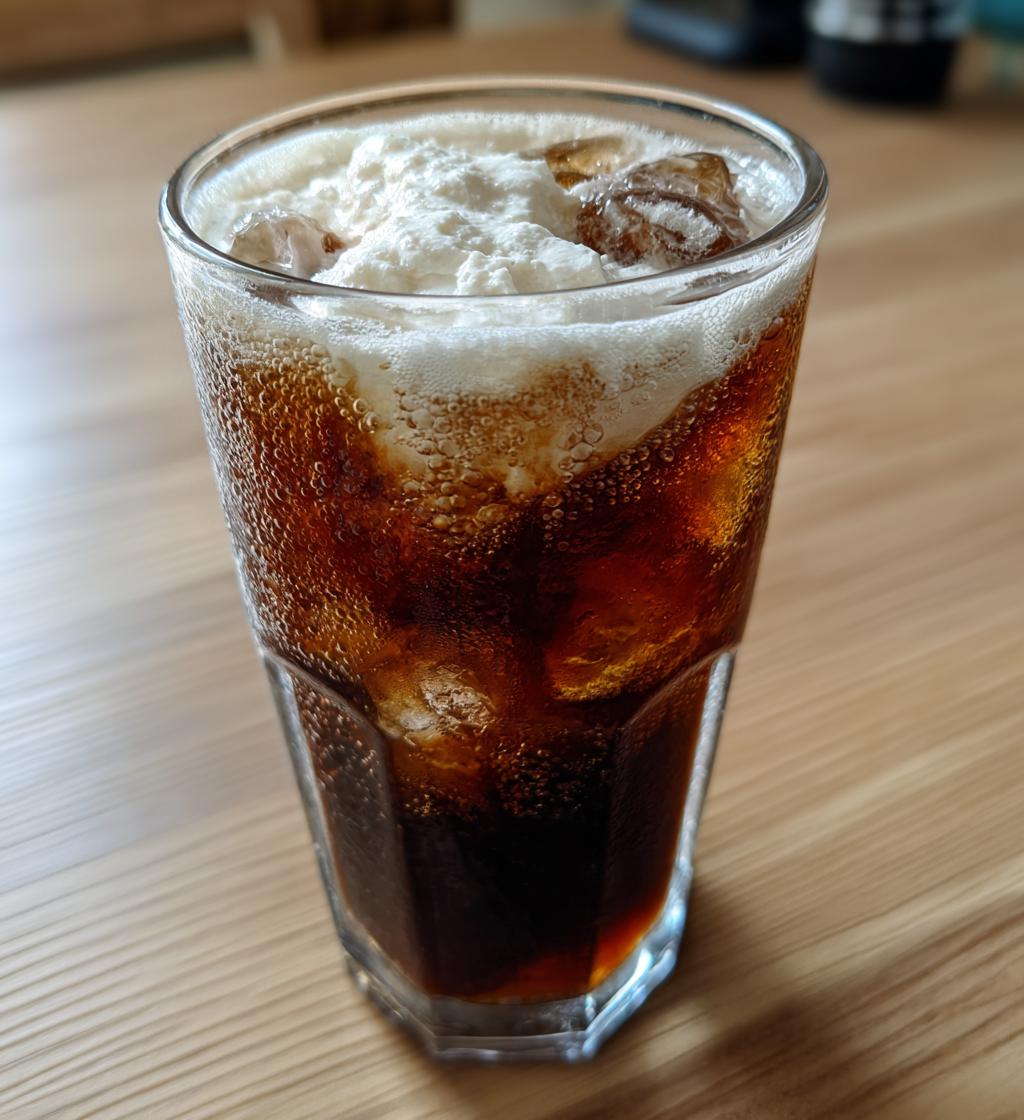 Iced Coffee with Vanilla Cream Foam