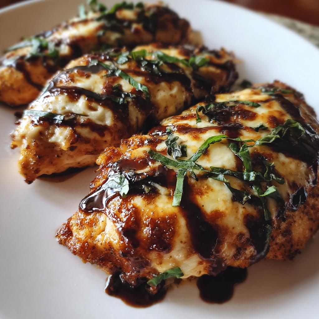 Keto Balsamic Chicken with Mozzarella