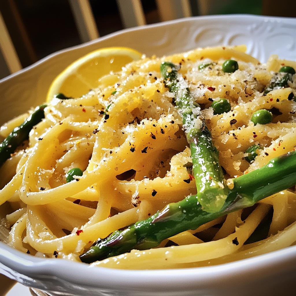 Lemon Asparagus Pasta fresh spring meals