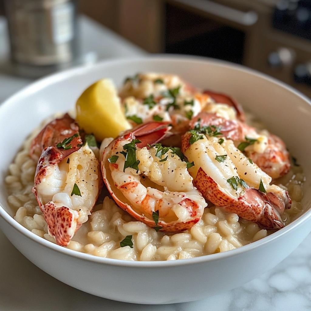 Lemon Butter Lobster Risotto