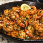 Lemon Garlic Butter Shrimp Skillet