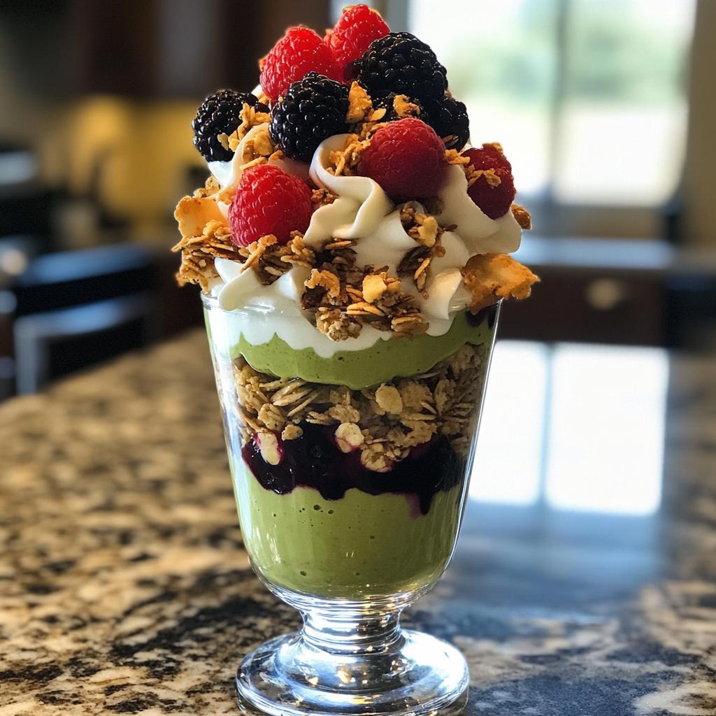 Matcha Parfait Layer Dessert