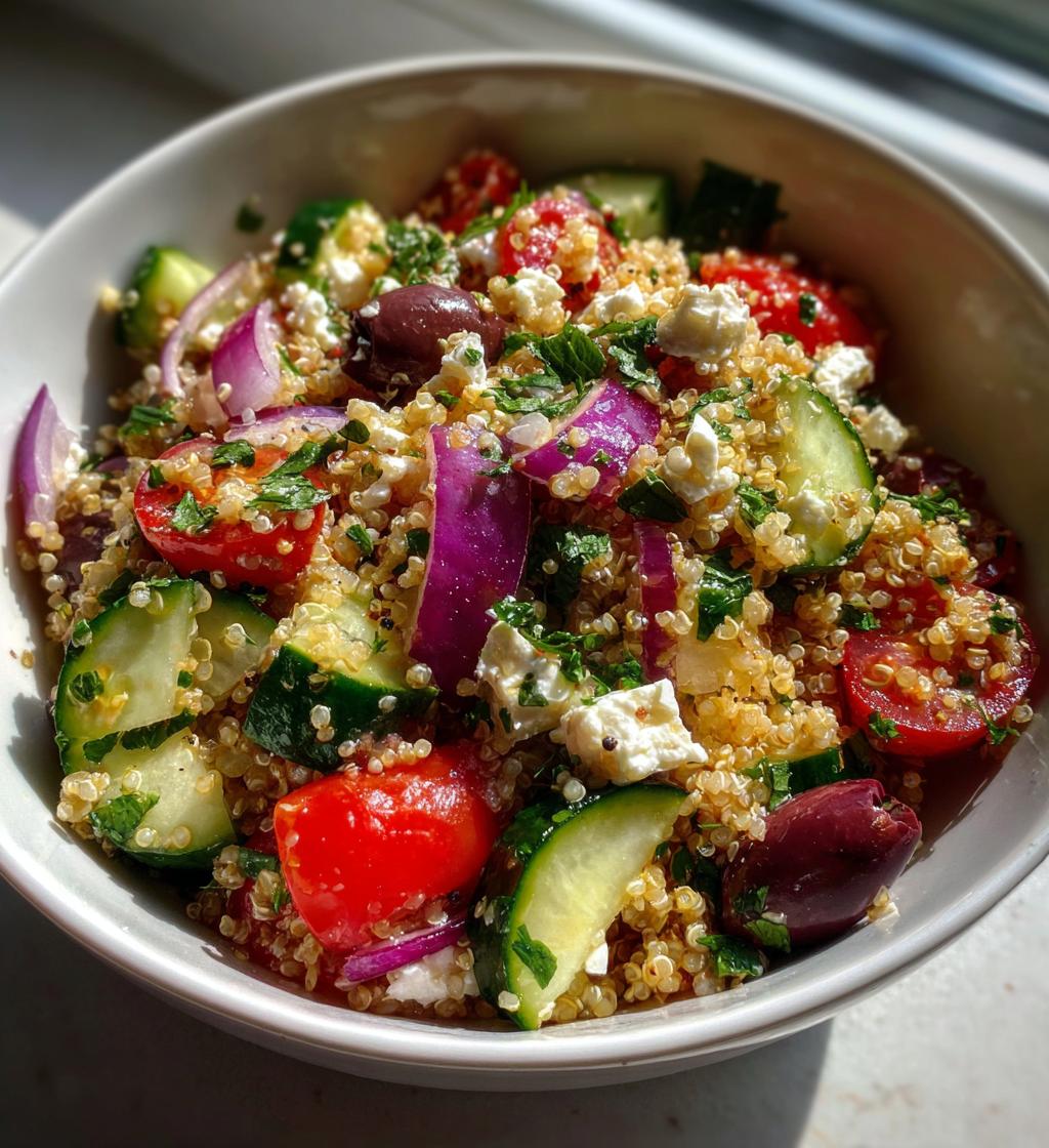 Mediterranean Quinoa Salad fresh summer recipe ideas