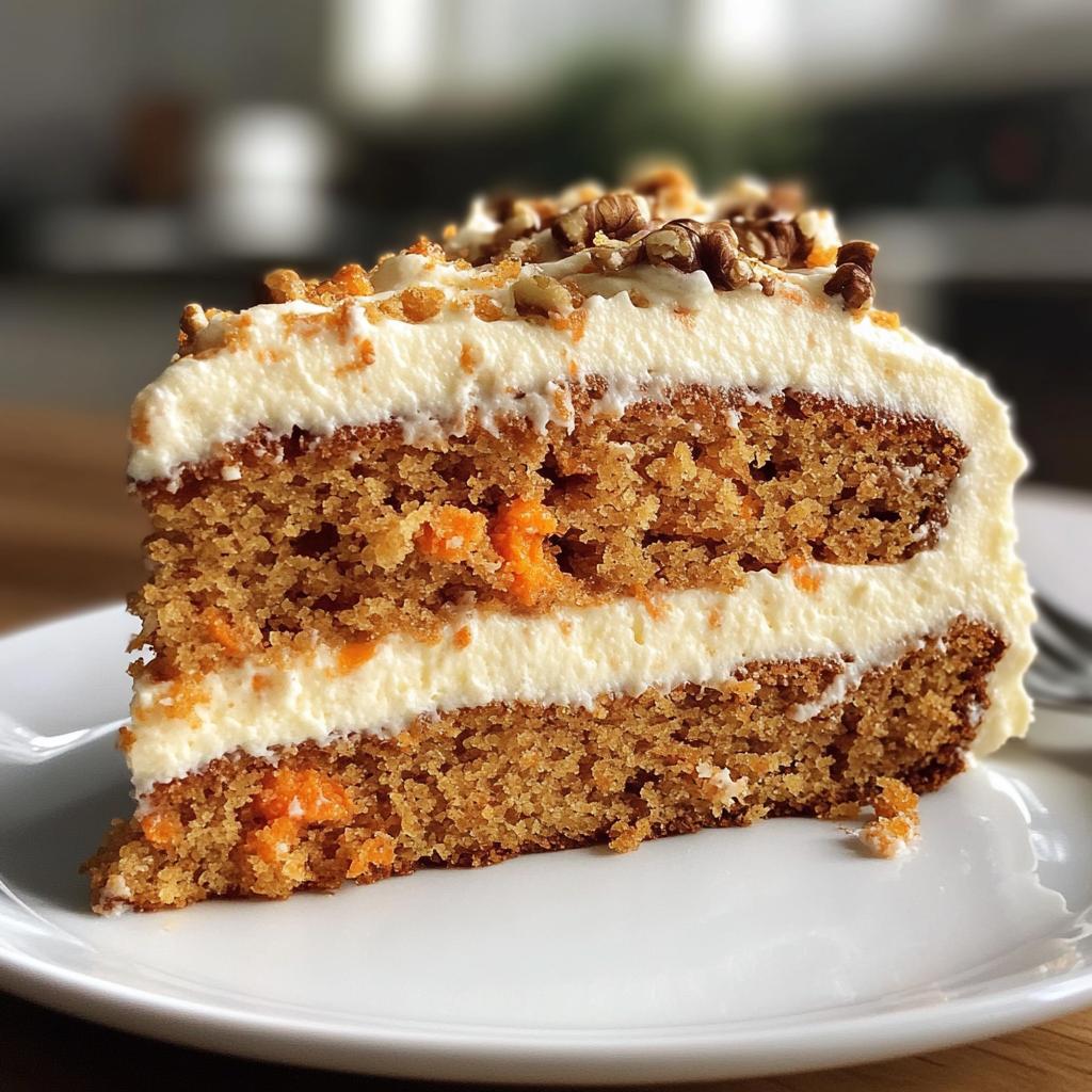 Moist Carrot Cake with Cream Cheese Frosting