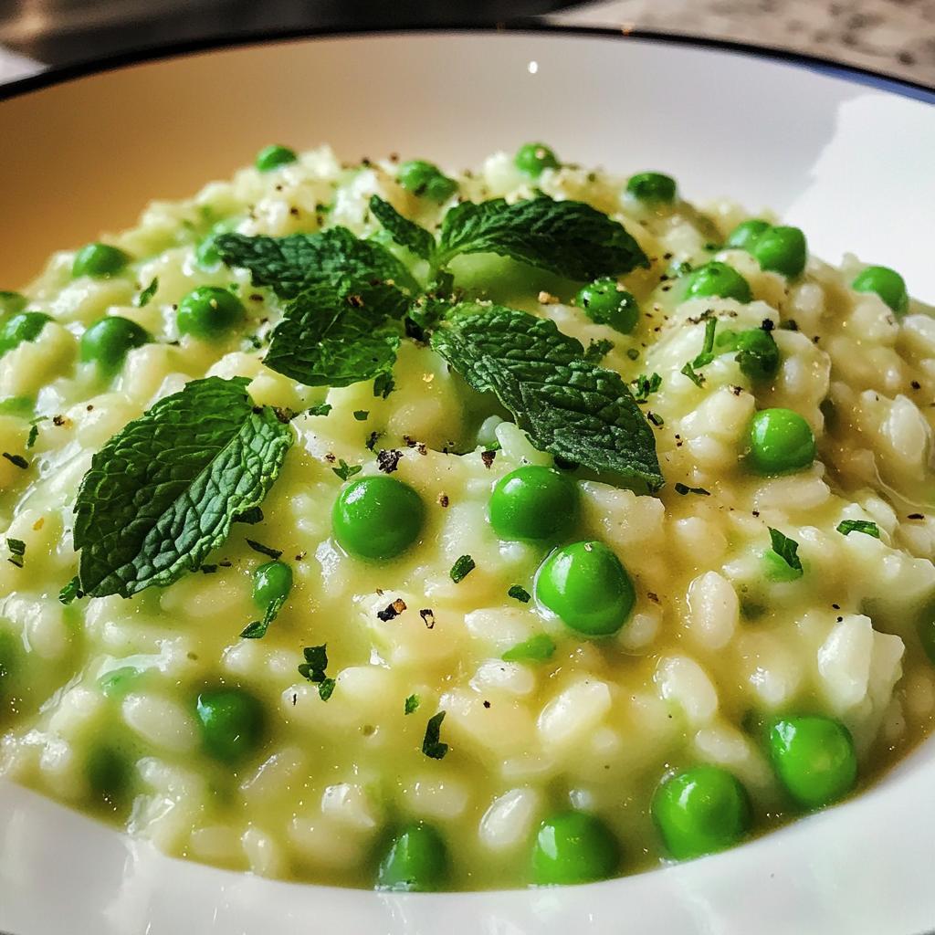 Pea and Mint Risotto seasonal spring meals