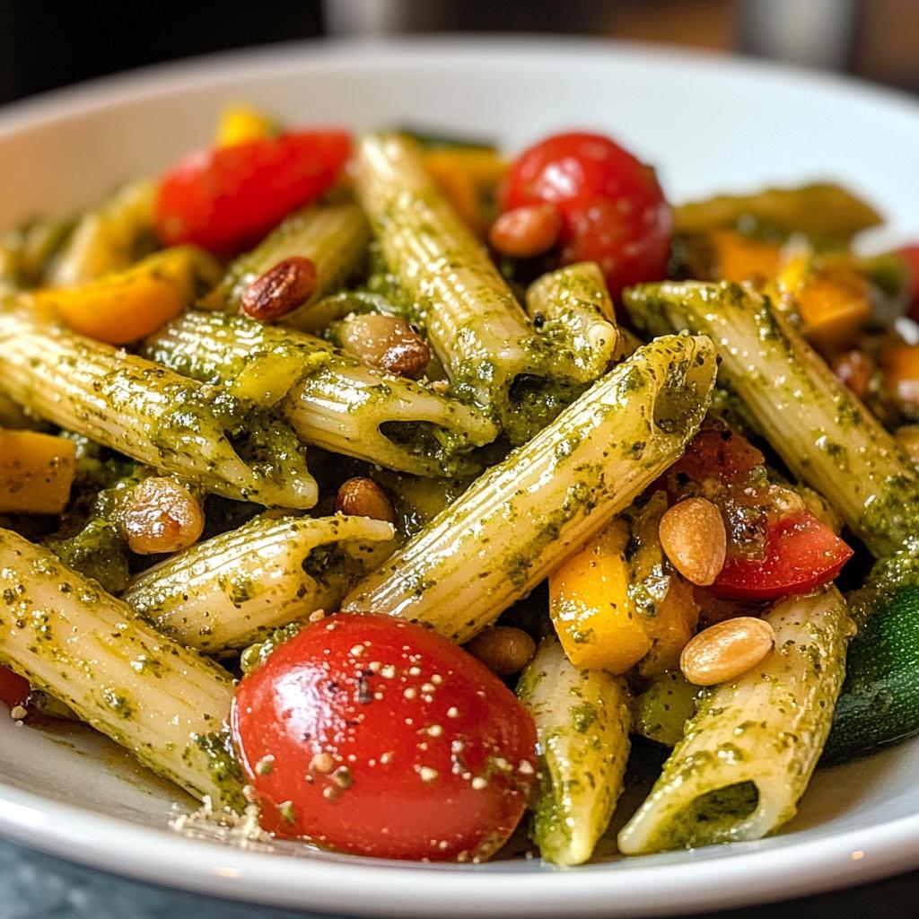 Pesto Pasta with Veggies healthy easy dinner recipes