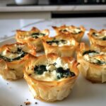 Phyllo Cups with Spinach and Cheese