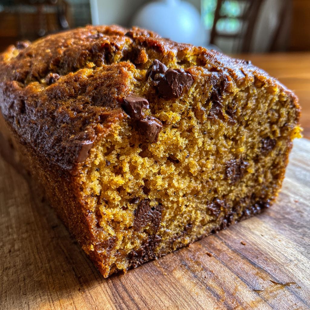 Pumpkin Banana Bread with Chocolate Chips