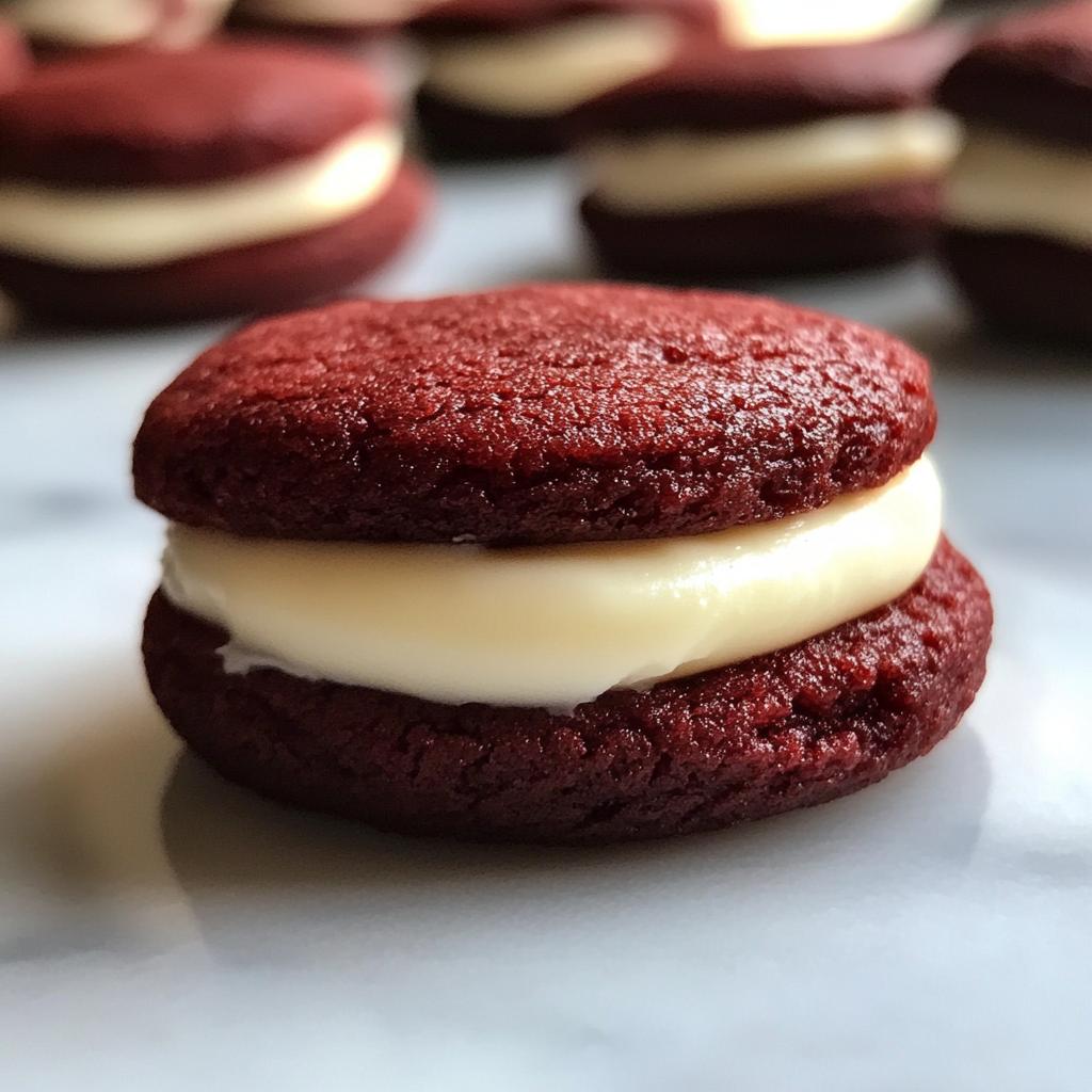Red Velvet Thumbprint Cookies
