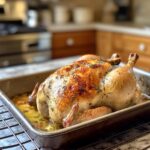 Roast Chicken with Garlic Herb Butter