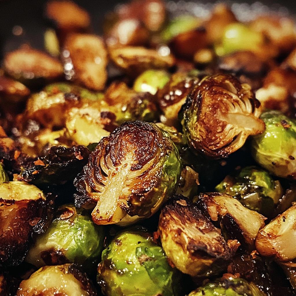 Roasted Brussels Sprouts with Balsamic Glaze