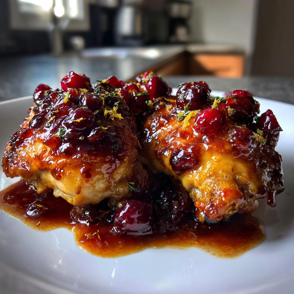 Skillet Cranberry Orange Chicken