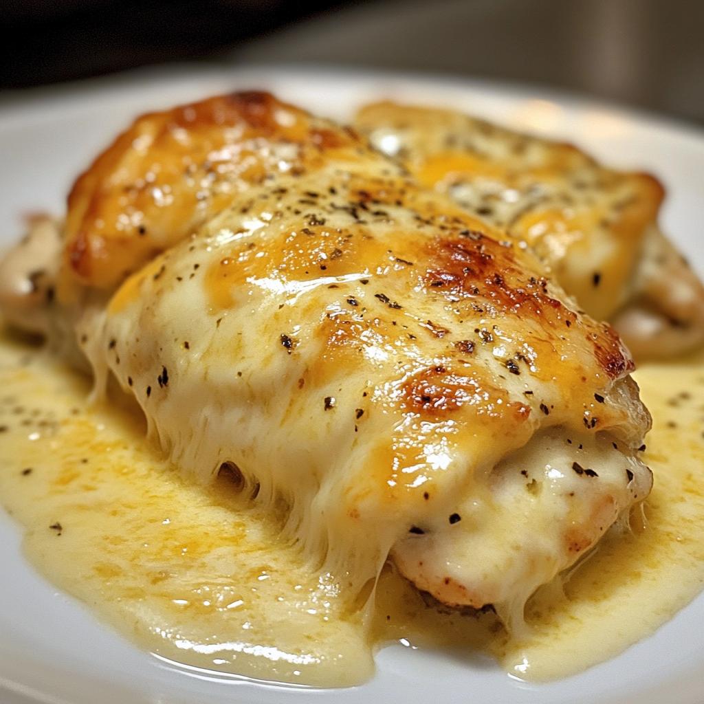 Smothered Cheesy Chicken Breasts