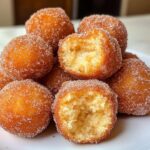 Soft Cinnamon Sugar Donut Holes